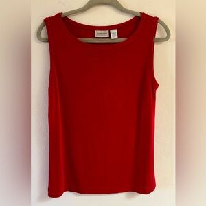 Chico’s travelers red size 2 sleeveless blouse